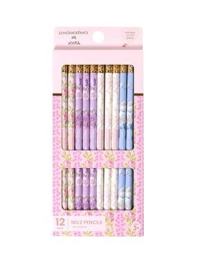🩷💙💜🎯 LoveShackFancy x Target - Yoobi 12pk No. 2 Pencils